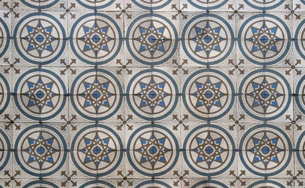 istock Architectural mosaic detail. Ceramic mosaic tile background pattern. 1169202524