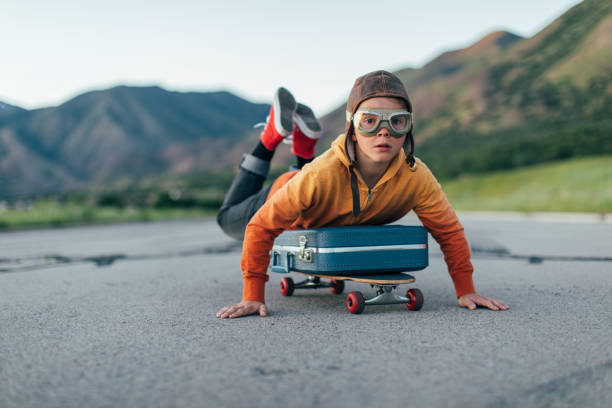 istock Young Boy Ready to Travel with Suitcase 1169203409