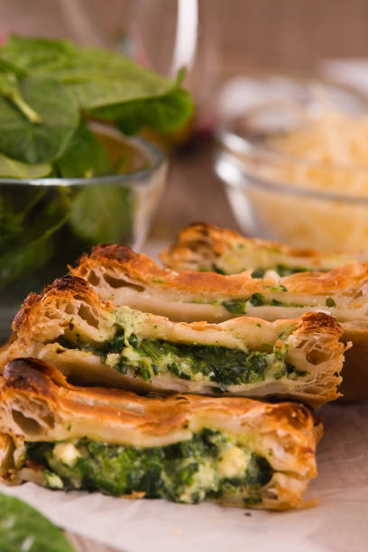 istock Pie with spinach and ricotta cheese. 1169206133