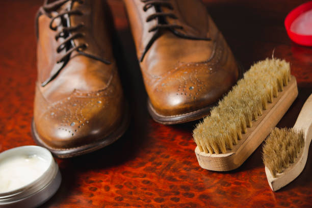 istock Shoe with polish accessories 1169206147
