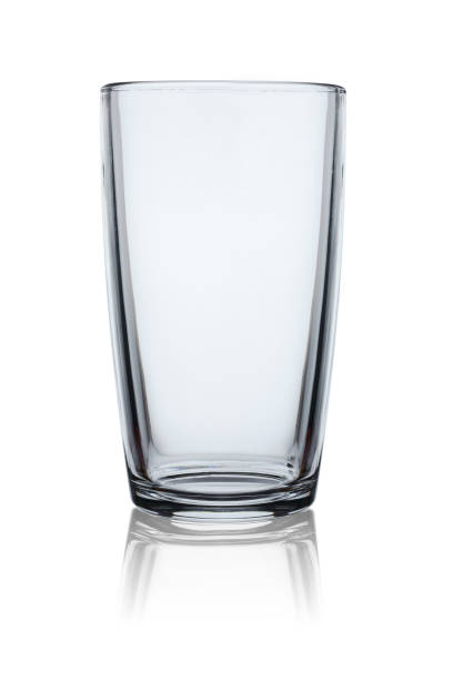 istock Pure empty glass with reflection. Isolated on a white background 1169206659