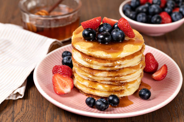 istock Pancakes with fresh berry 1169206715