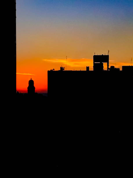 istock Montevideo Urban Slhouette Sunset Scene 1169207733