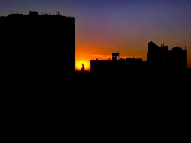 istock Montevideo Urban Slhouette Sunset Scene 1169207759