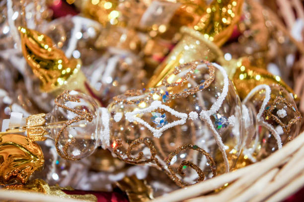 istock Glass Christmas decorations. 1169208820