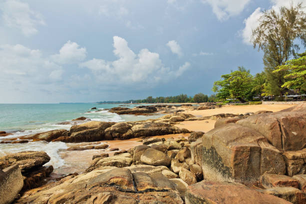 istock Tropical beach in sunny day 1169209676