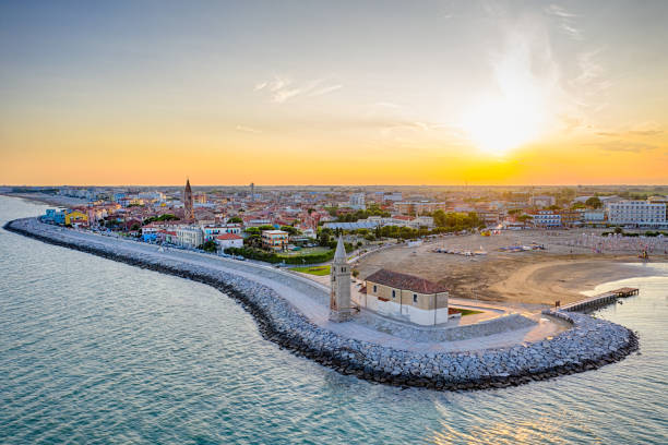 istock Caorle town and beach in Italy during summer 1169216465