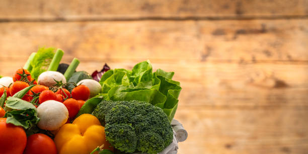 istock Basket of fresh vegetables 1169218467
