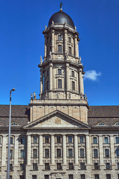 istock historic neoclassical building with tower 1169221443