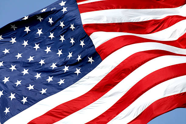 istock American flag close-up. 116922495