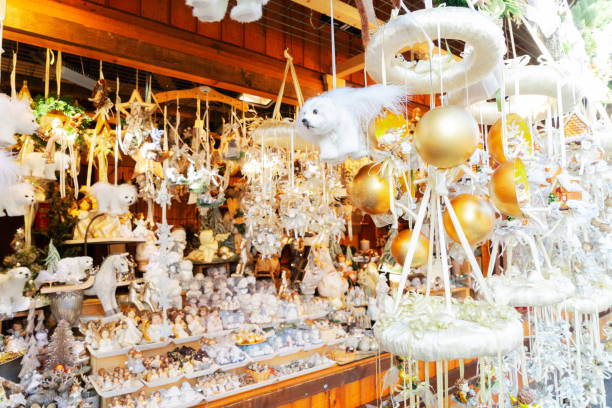 istock Christmas market kiosk details 1169228876