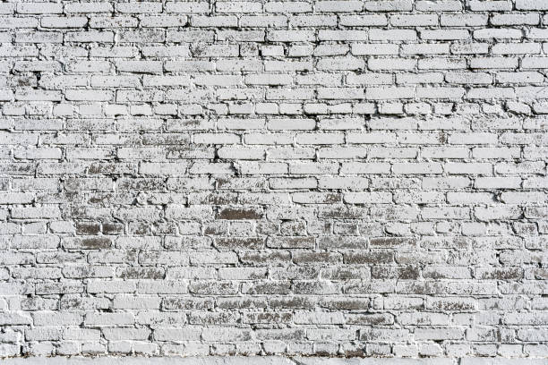 istock Empty Old Brick Wall Texture. Painted Distressed Wall Surface. Grungy Wide Brickwall. Shabby Building Facade With Damaged Plaster. 1169230331