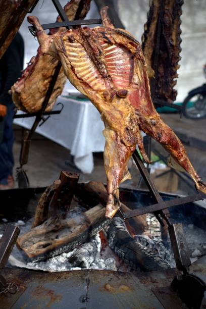 istock A whole goat over the flames, at an argentinian barbecue. 1169230562
