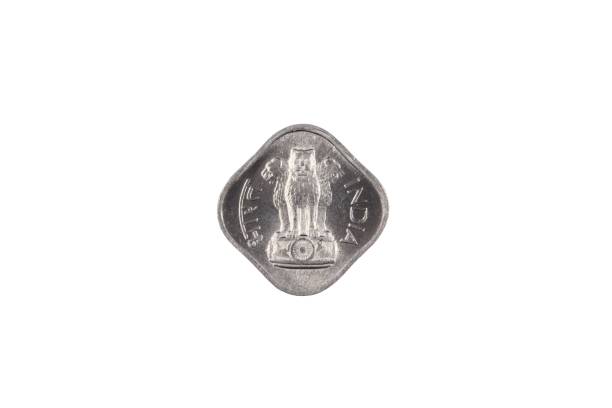 istock An old Indian one rupee coin isolated on a white background 1169233814