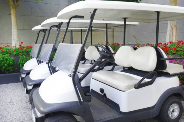 istock Four Seater Golf Carts 1169233830