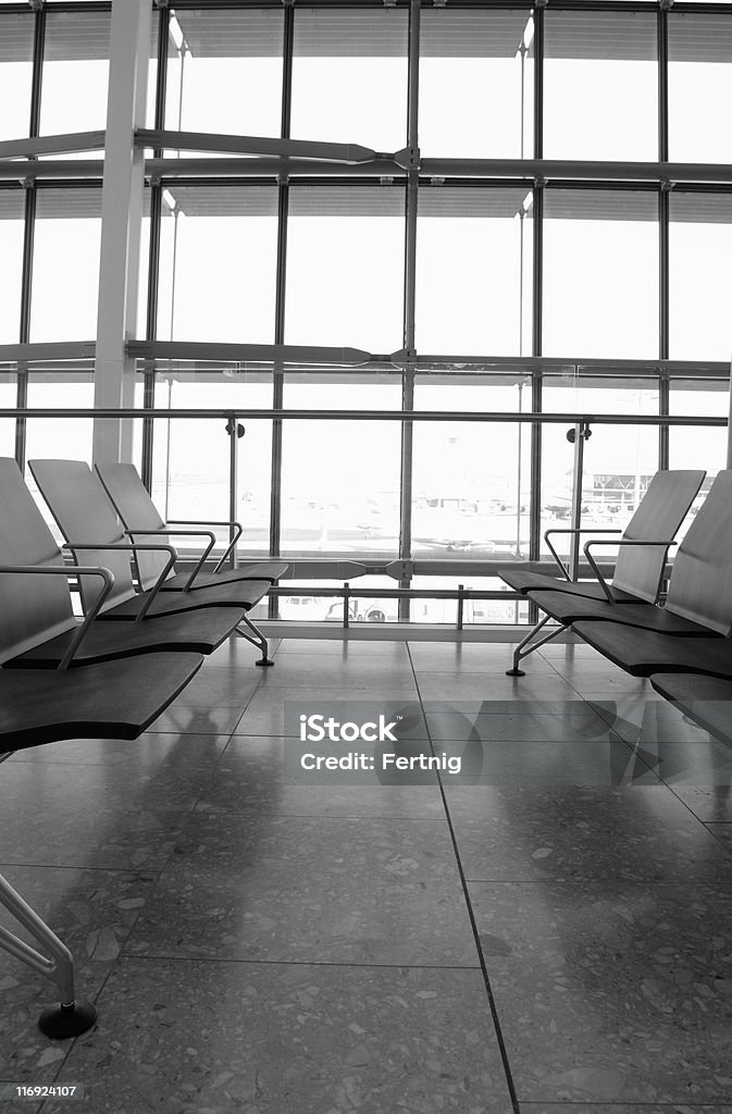 Airport terminal seating  Heathrow Airport Stock Photo