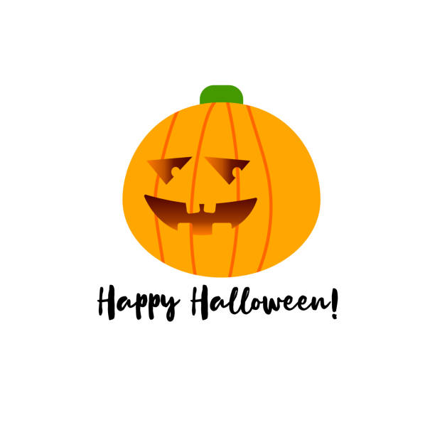 Set pumpkin Halloween Set pumpkin on white background. The main symbol of the Happy Halloween holiday. evil joker silhouette stock pictures, royalty-free photos & images