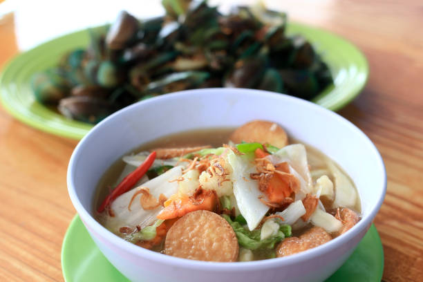 Homemade Noodle Soup Seafood