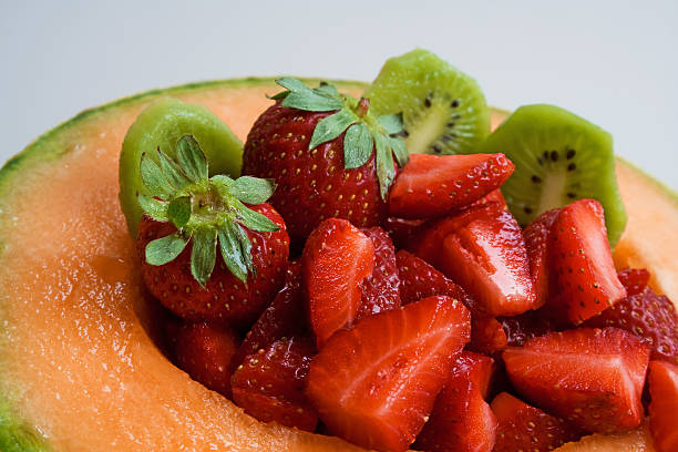 Variety of fresh fruits on the dining table