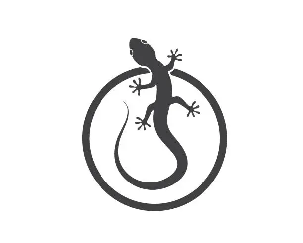 Vector illustration of Gecko logo vector icon illustration