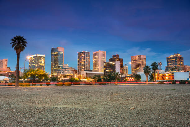 istock Phoenix Arizona downtown city skyline at night 1169257787
