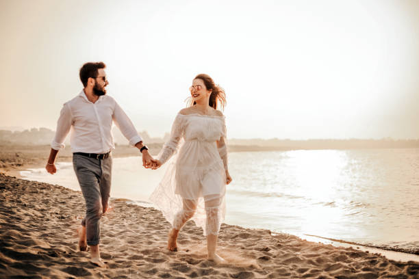 istock Running At The Beach Valentine's 1169259645