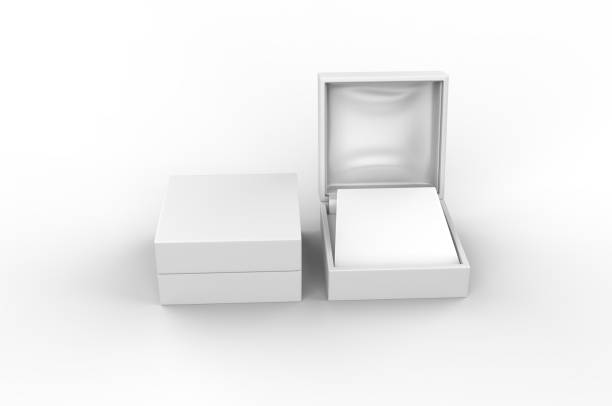 istock Blank Earring Box For Branding. 3d illustration rendering. 1169262619