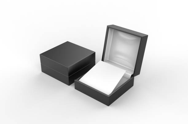 istock Blank Earring Box For Branding. 3d illustration rendering. 1169265401