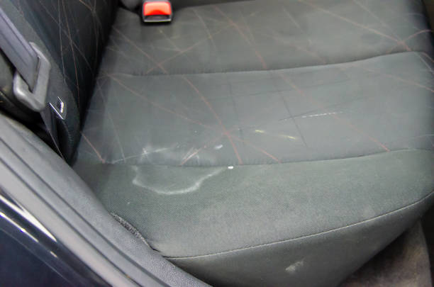 istock Stains on car seats 1169266417