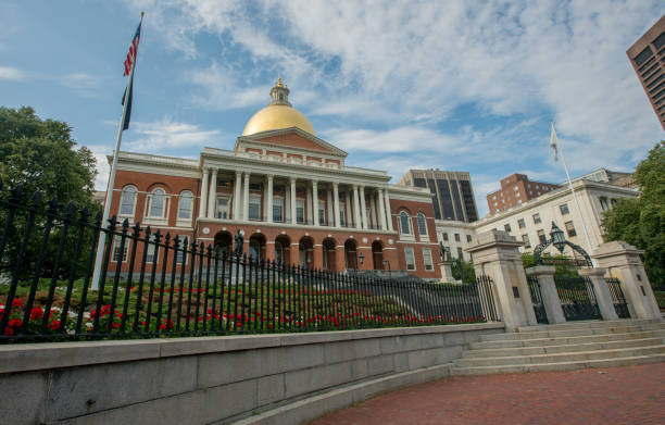 istock Massachusetts State House Exterior in Boston 1169268039