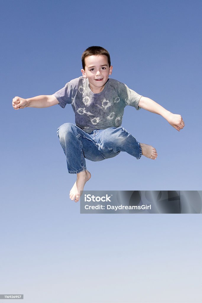 Junge springen - Lizenzfrei 6-7 Jahre Stock-Foto