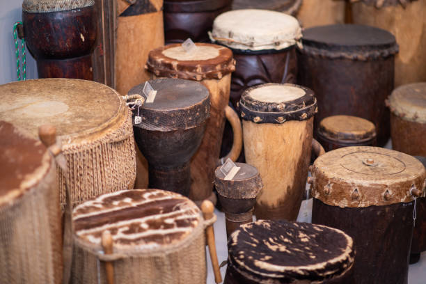 istock Assortment of African drums 1169273118