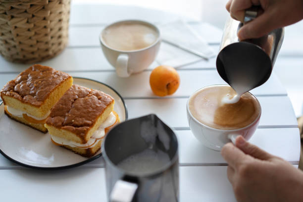 istock homemade cream cake and latte coffee 1169273295