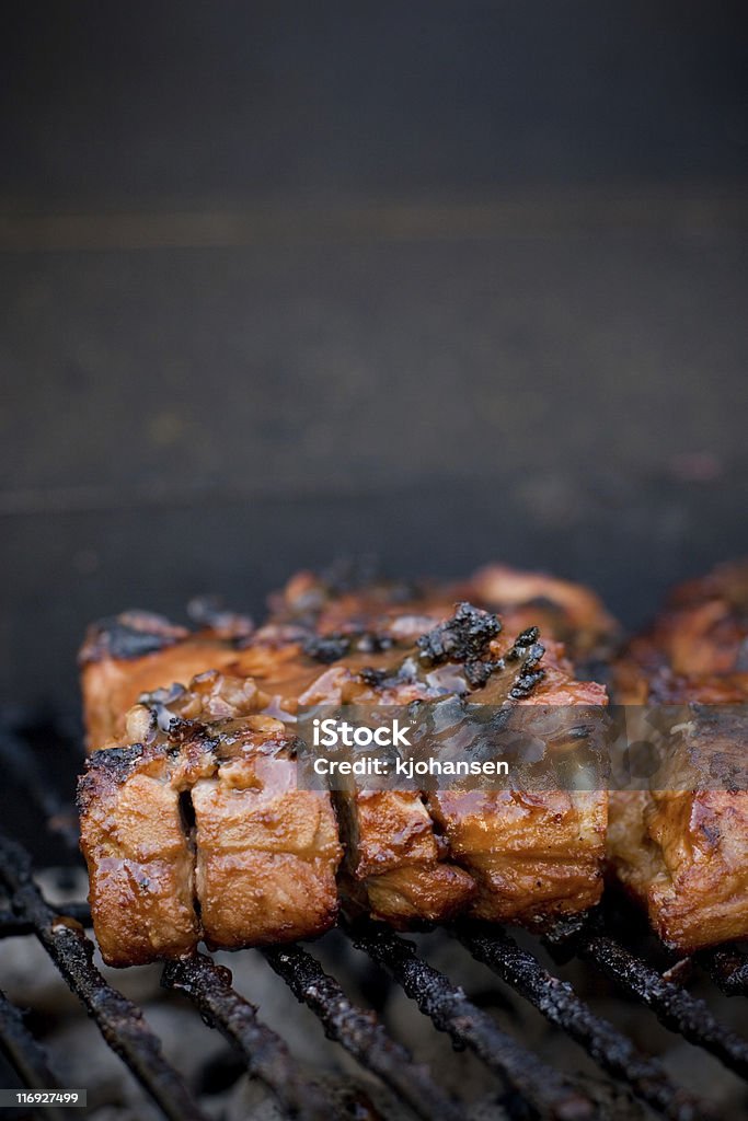 Rippchen auf dem Grill - Lizenzfrei Barbecuesoße Stock-Foto