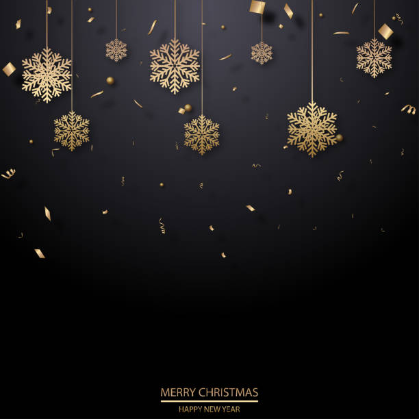 istock Merry Christmas greeting card with Christmas ornaments. Vector 1169284369
