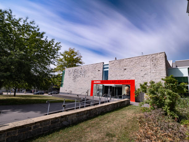 Kingston, Ontario, Canada - August 19, 2019:  Queen's University is one of the oldest and most prestigious universities in Canada.  It offers both undergraduate and graduate degrees and has some of the most competitive and successful athletic teams in the country.