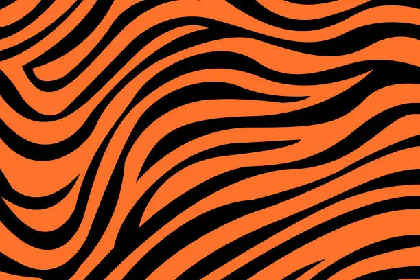 Vector illustration of tiger pattern background illustration vector