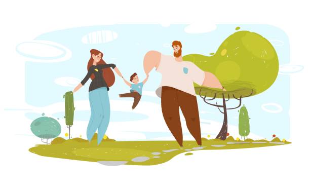 istock Happy Father and Mother Playing with Son in Garden 1169294047