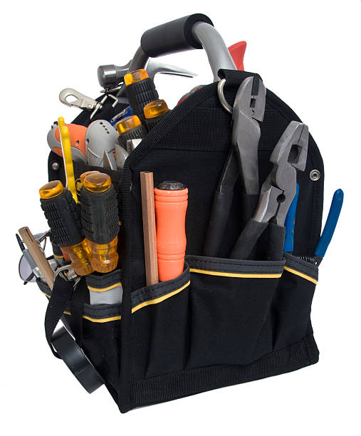 istock Professional Heavy Duty Nylon Toolbox, Isolated on White 116929470