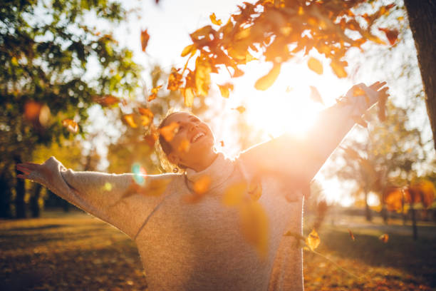 istock Enjoying autumn park 1169295966