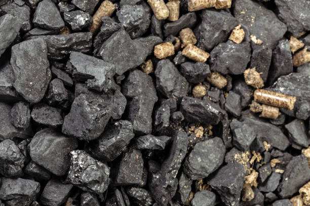 istock Coal and biomass pellet 1169296049