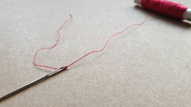 istock Reel of red thread and needle 1169296890
