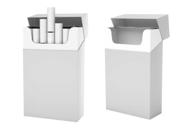 istock White pack of cigarettes with white filter. Open empty and full packs 1169297067