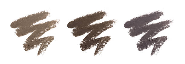 Eyebrow Eyebrow liquid. Color palette. Brow mascara. Eyebrow pencil . Isolated on white background. for sale flash stock pictures, royalty-free photos & images