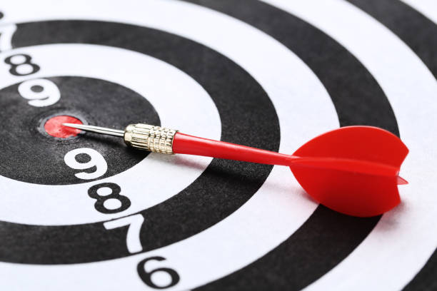 istock Background of dartboard with darts 1169298390