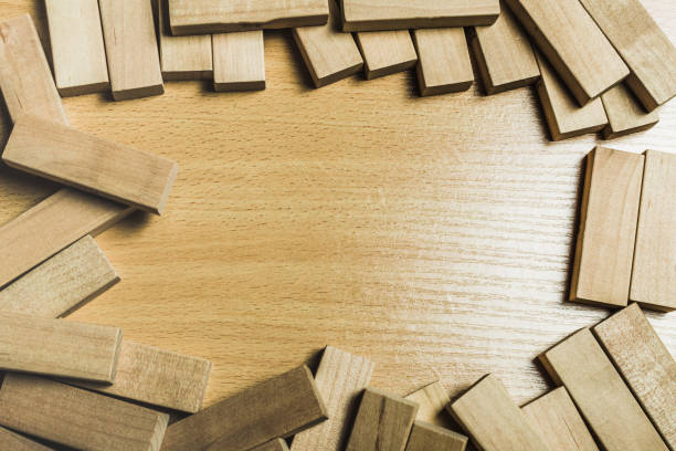istock Block wood game 1169299190