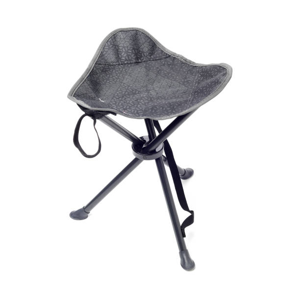 istock Three-legged tourist portable chair on white background 1169300231