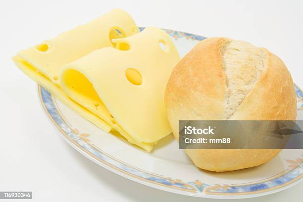 Bread Roll And Cheese Stock Photo - Download Image Now - 7-Grain Bread, Baguette, Bread