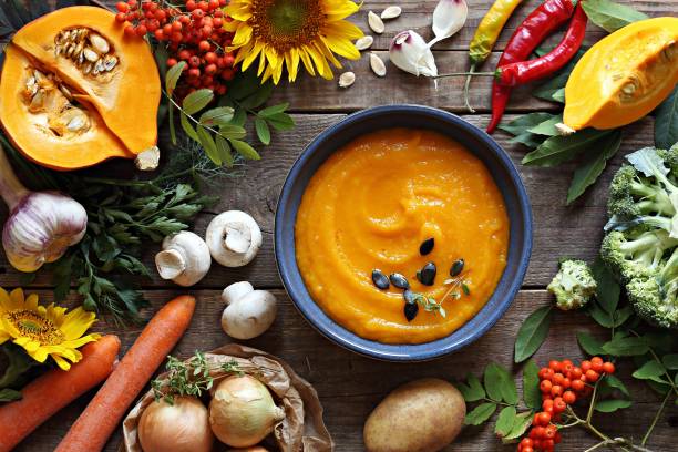 istock Pumpkin cream soup 1169305483