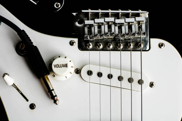 old guitar close up